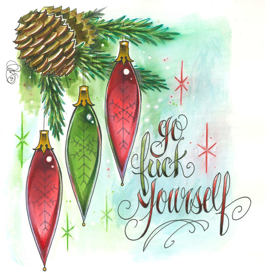 Go Fuck Yourself Christmas cards