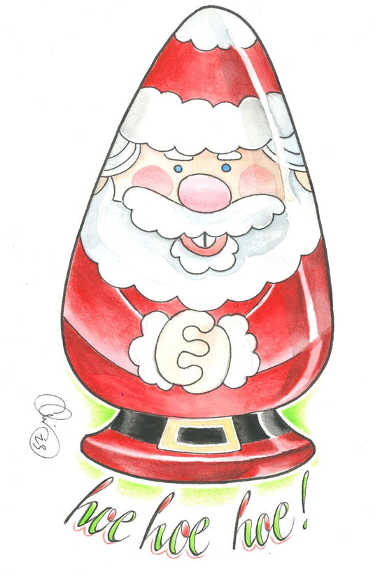Hoe Hoe Hoe Santa Christmas Card