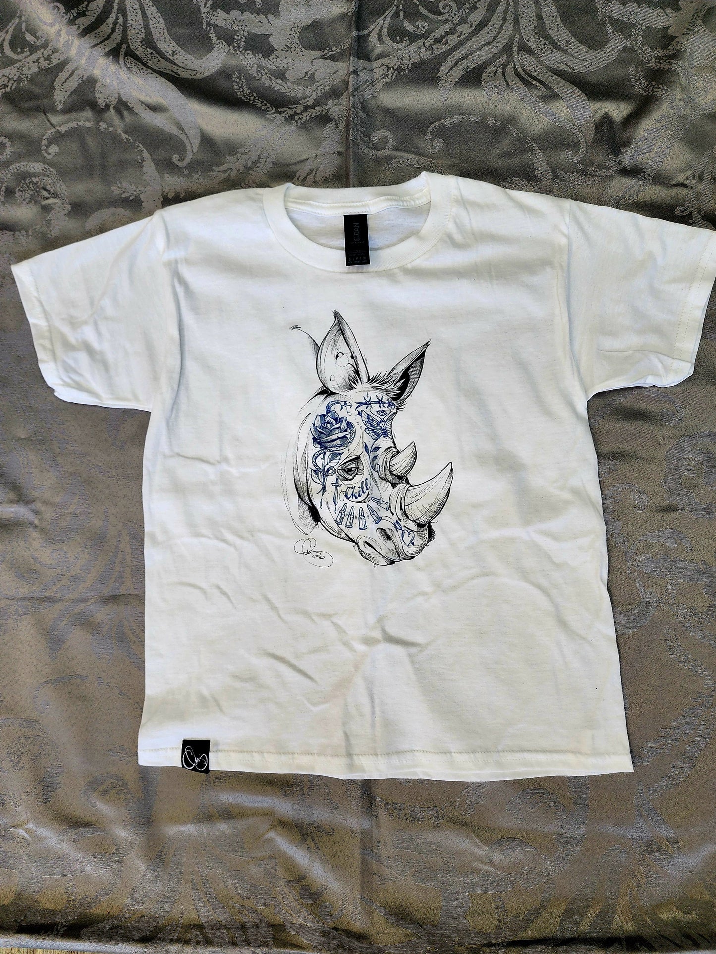 Tattooed Rhino Youth Shirt