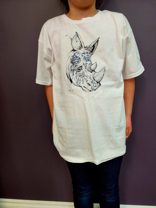Tattooed Rhino Youth Shirt