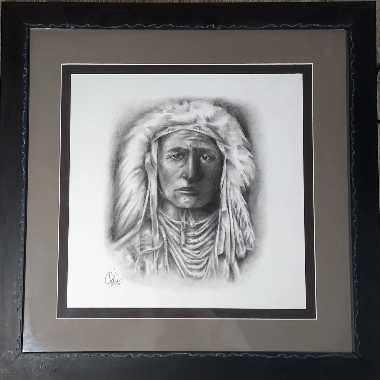 Chief Pencil Drawing Original