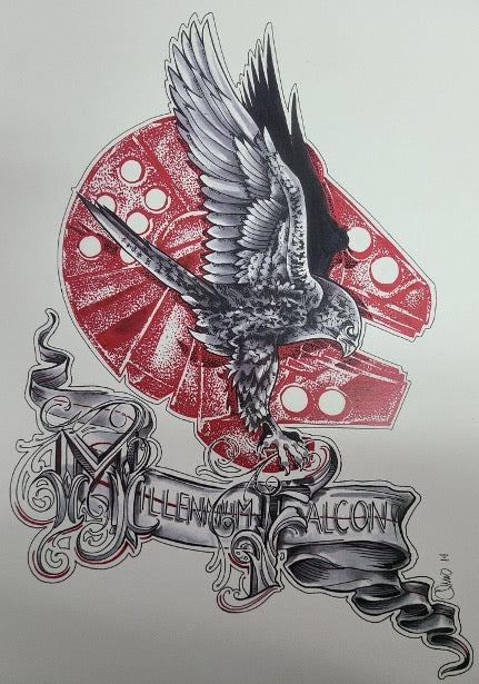 Millennium Falcon Star Wars Print