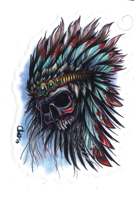 Chief Skull Sticker