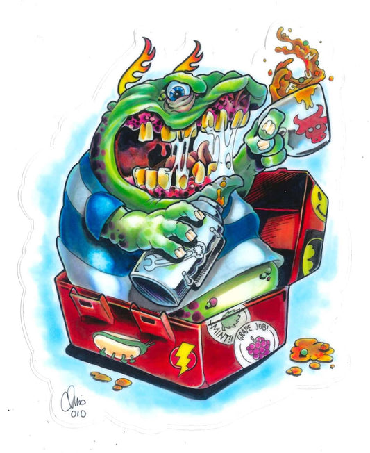 Lunch Box Monster Sticker